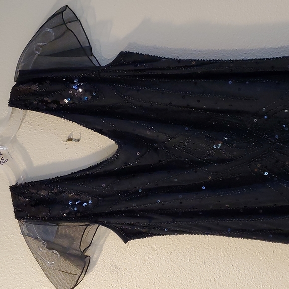 Art Deco Style Beaded Sequin Evening Gown - Picture 2 of 6